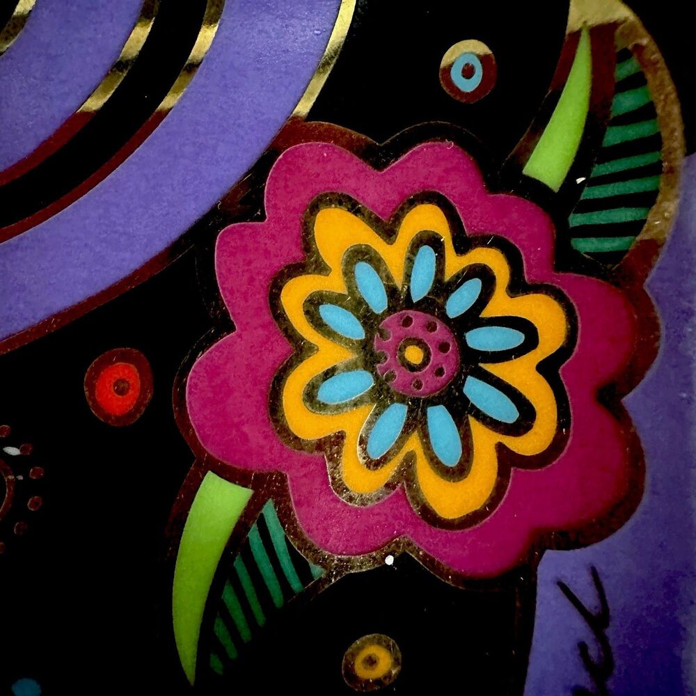 Laurel Burch Feline Fantasy Royal Doulton Cat Plate Franklin Mint 1995 8” Decor - Picture 16 of 16
